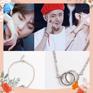 Lắc tay nhẫn titan V BTS