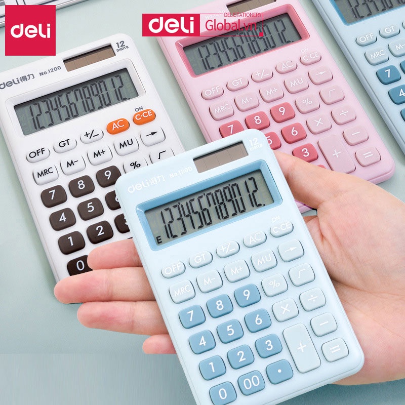 Máy Tính Xách Tay 12 Bit Màu Sắc Macaron Dành Cho Văn Phòng Trường Học