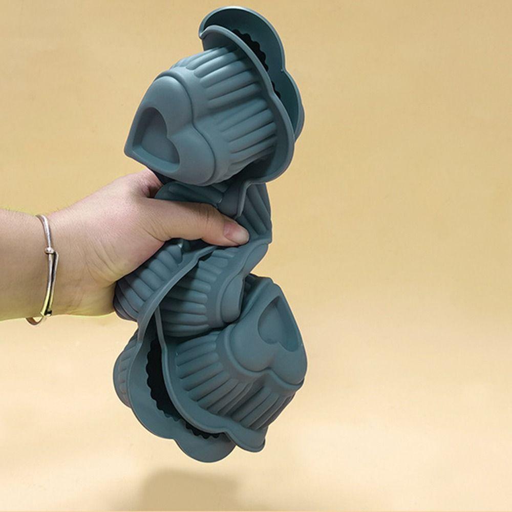 Khuôn Làm Bánh Muffin / Cupcake / Muffin Handmade Có 6 Ngăn Tiện Dụng