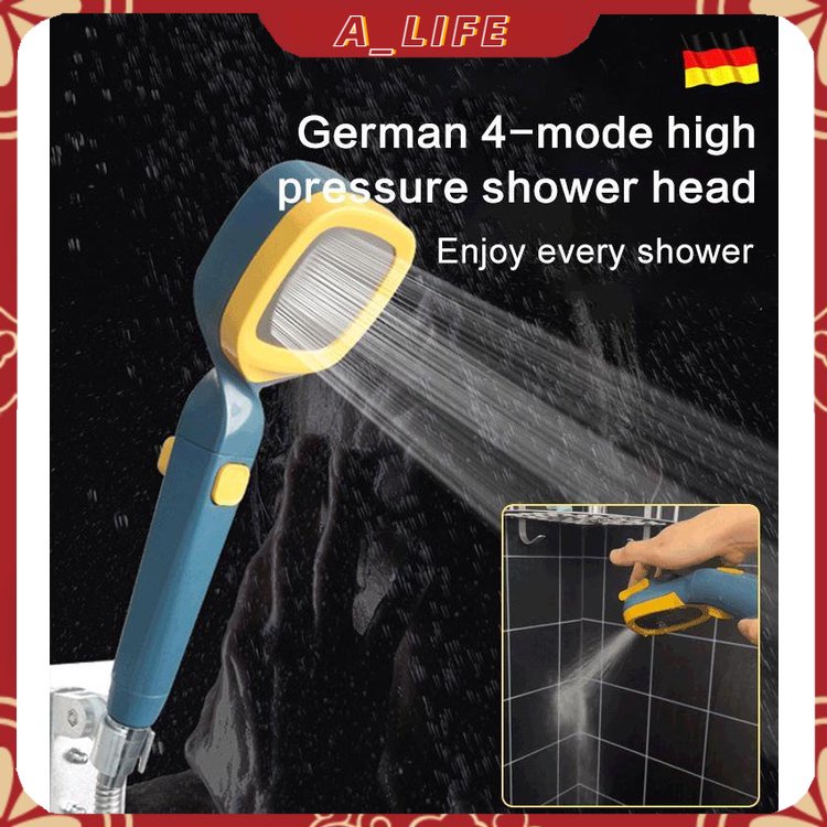 A-LIFE Đầu Vòi Sen Áp Suất Cao 4 Chế Độ Màu Macaron Tiện Dụng Cho Nhà Tắm