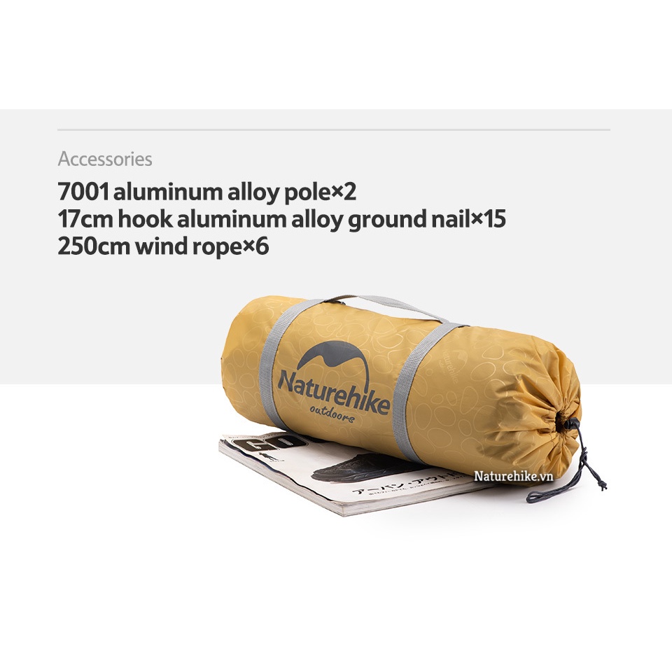 Lều cắm trại 4 người Naturehike NH18Z044-P - 2022