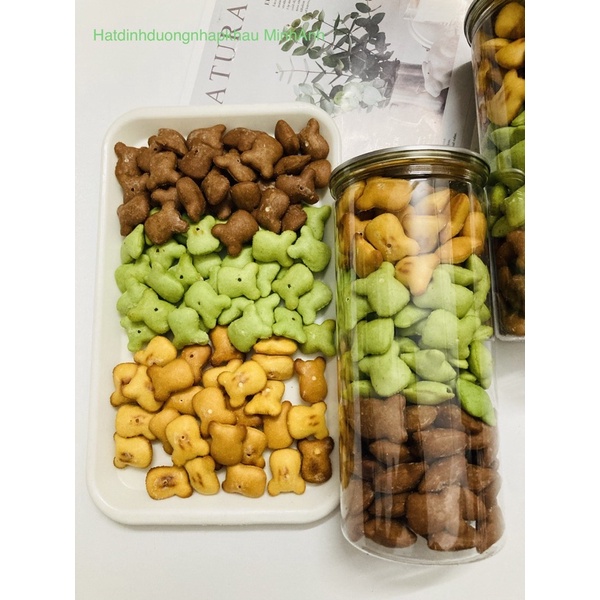 Bánh Gấu Nhân Kem Sữa Mix 3 vị: Kem Truyền Thống, Chùm Ngây, Socola