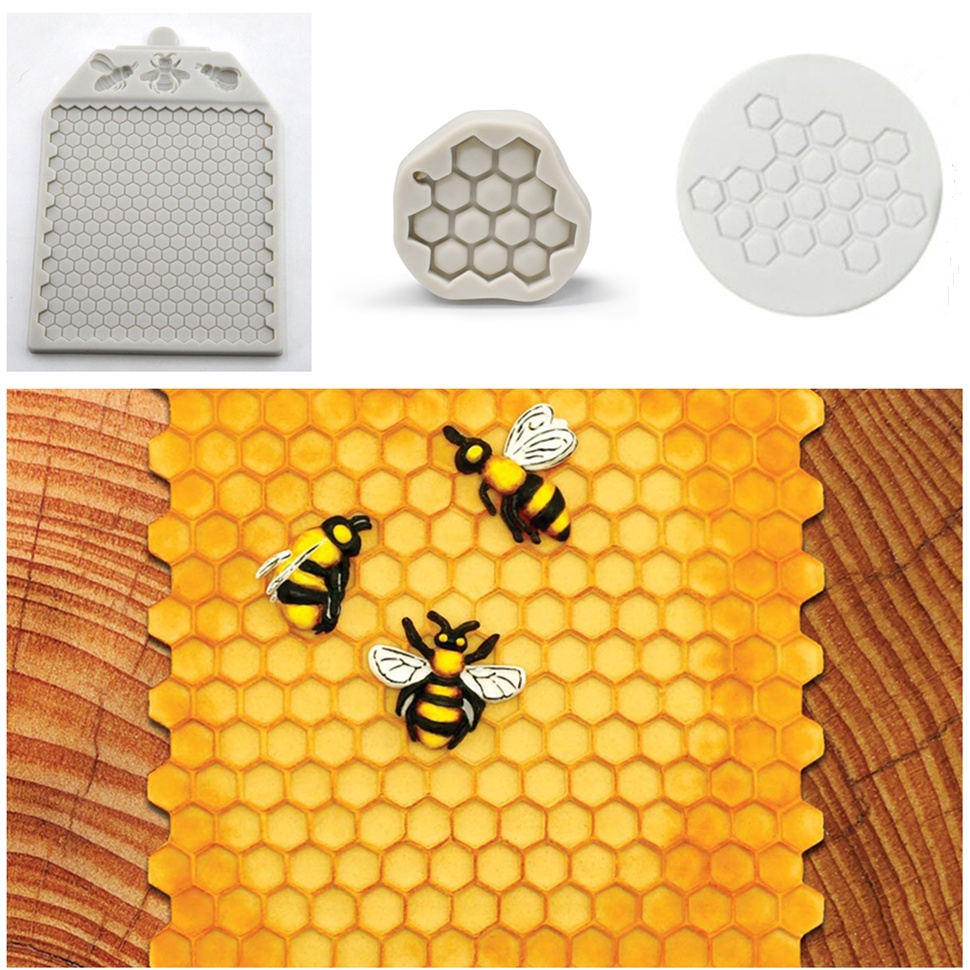 Khuôn Silicone Làm Bánh Tạo Hình Tổ Ong Độc Đáo Tiện Dụng