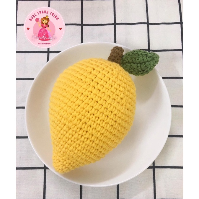 Quả Xoài 🥭 Bằng Len ( kích thước to như xoài thật ạ)