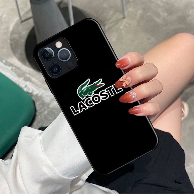 Ốp Điện Thoại Silicon Mềm Hình Logo Lacoste Cho iPhone 14 Plus 13 Mini Pro Max 13mini 13pro 13promax 14 + EDC65