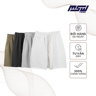 Quần shorts MSW Town trơn không gấu, quần short nỉ nam nữ thời trang unisex