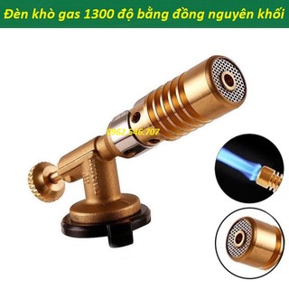 Đầu khò gas, Đèn khò gas 1300 độ bằng đồng nguyên khối độ bền cao - đèn khò ga mini - khò lửa mini