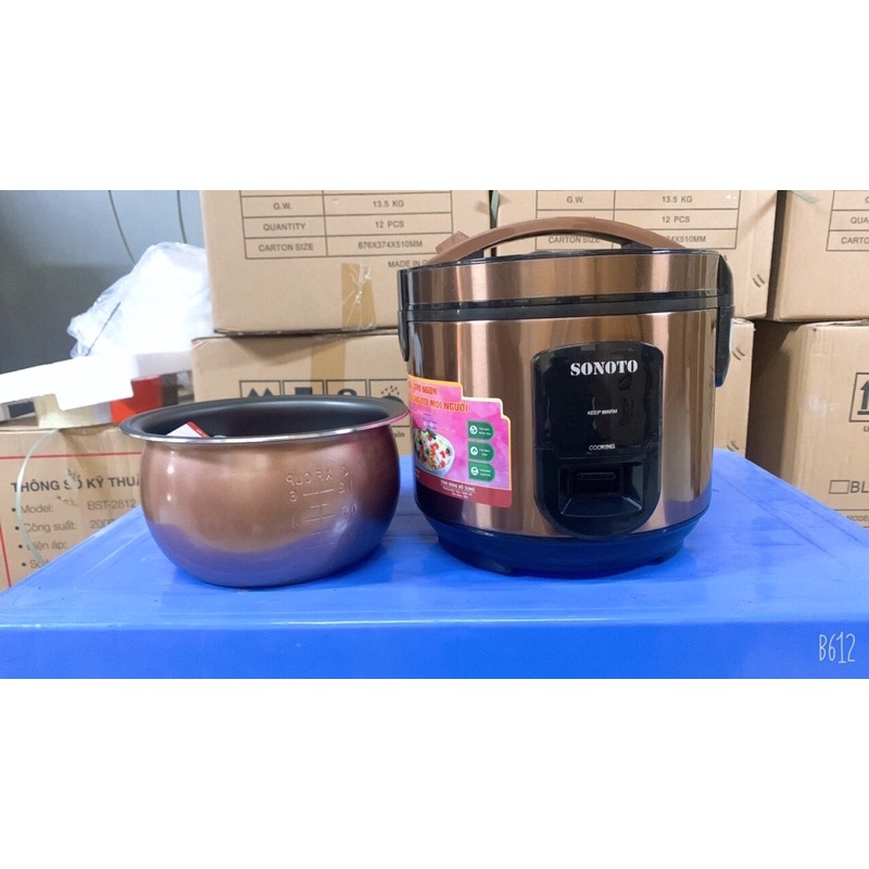 Nồi Cơm Điện 1,2L Hare Màu Đồng, Con Lợn Công Nghệ Thái Lan- Chính Hãng- Bảo hành 1 đổi 1 - Quỳnhh Hoa Shop