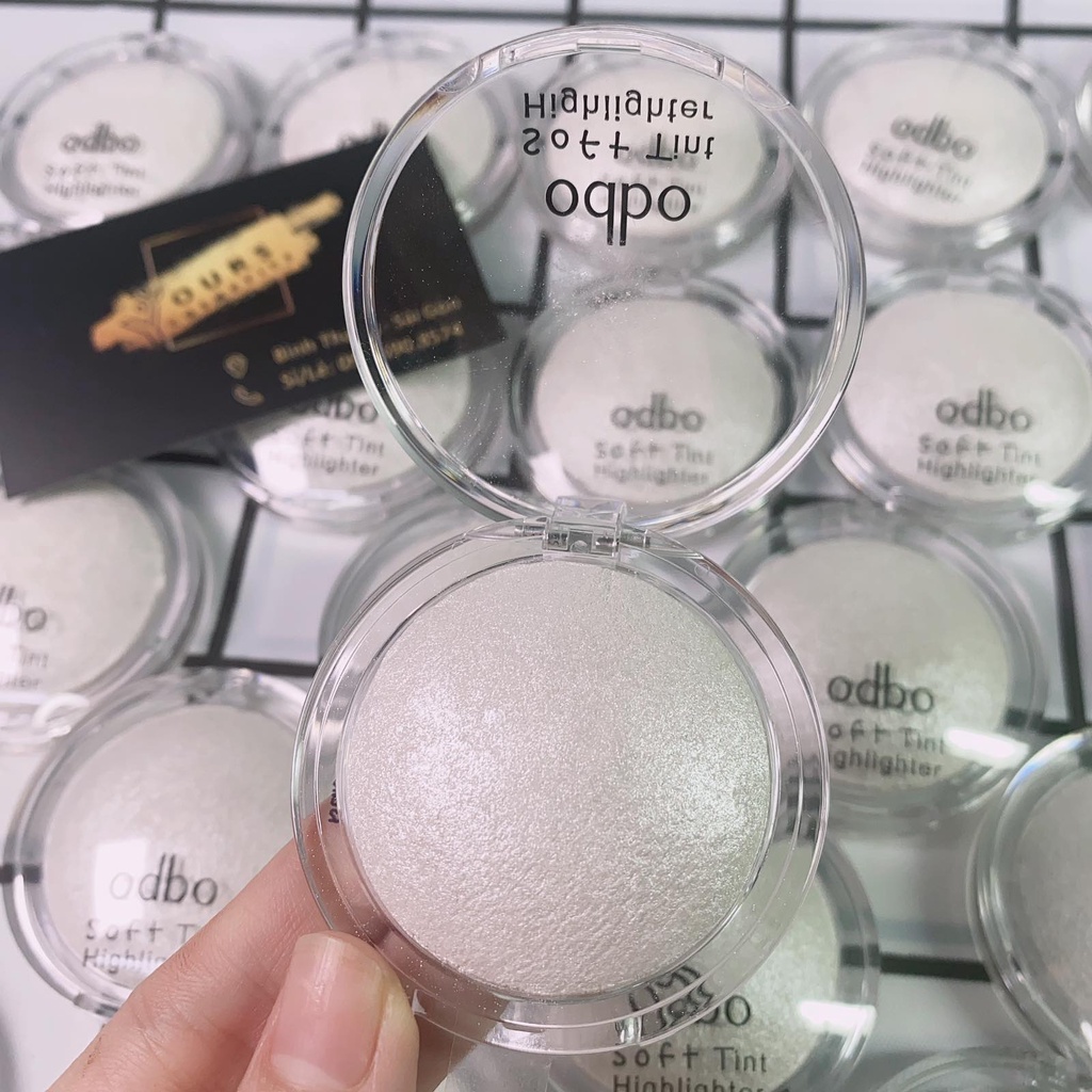 Phấn Bắt Sáng Có Nhũ Mini Màu Trắng Odbo Soft Tint Highlighter OD173