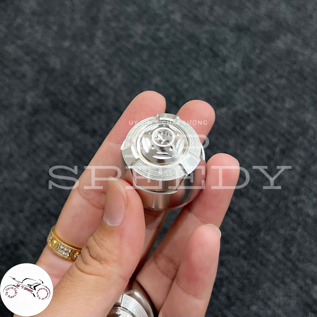 Cặp chụp gù tay lái AB / Vision 2022 / Vario 160 inox kèm ốc Salaya gắn như zin