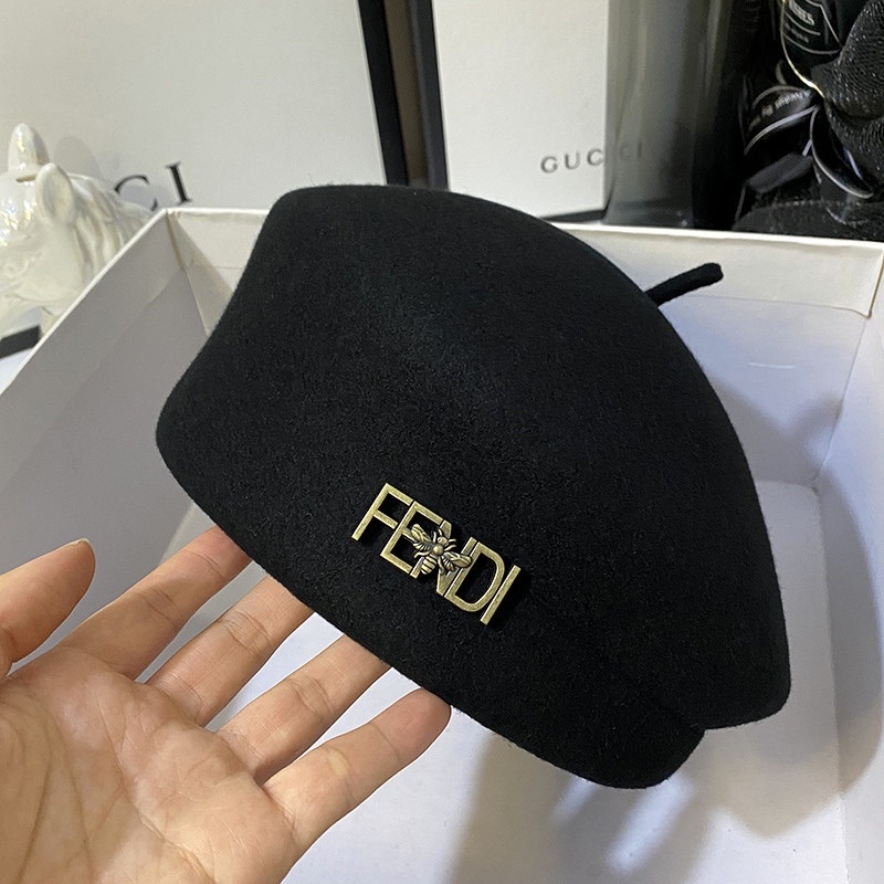 Mũ nồi dạ Fendii Quảng Châu CC dáng Hàn cho nữ