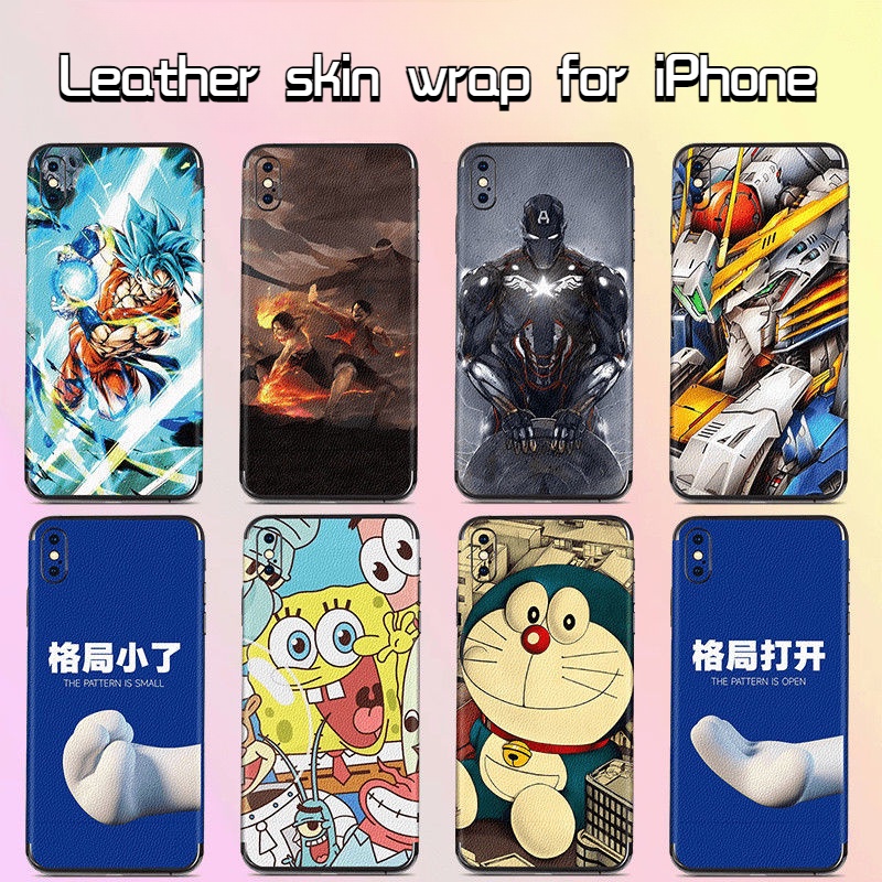 Miếng Dán Trang Trí Hình Anime Dễ Thương Cho iPhone Skin 13 Pro Max 12 Pro Mini 11 Pro 13 Pro