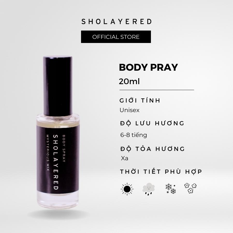 Nước hoa nam nữ unisex EDT Sholayered Chính hãng Nhật Bản 20ml