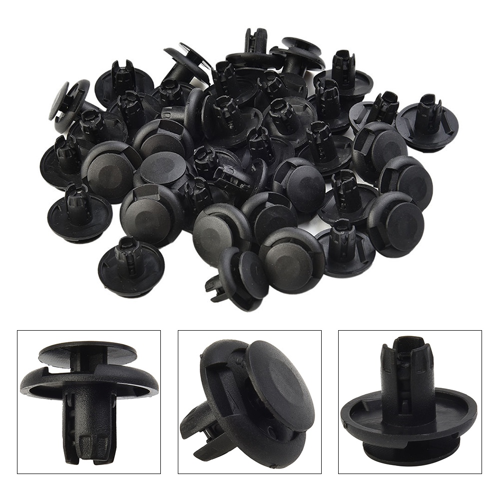 Set 50 Đinh Tán Nhựa 8mm Cho Xe Ô Tô