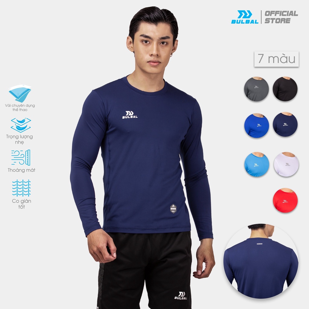 Áo Body giữ nhiệt nam - co giãn cực tốt - kết hợp tập gym - chơi thể thao - Áo Body Bulbal Xanh Đen