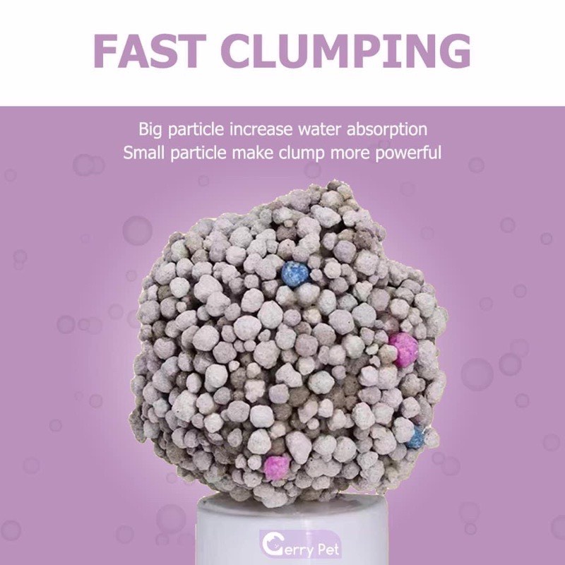 Cát vệ sinh cho mèo siêu vón khử mùi cực tốt, cát Gerry Pet