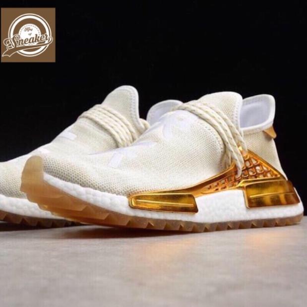 SALE NEW | Bán Chạy | Giầy thể thao NMD Human race trắng vàng thời trang nam nữ . 2020 2020 WT ' . ᴬ ~