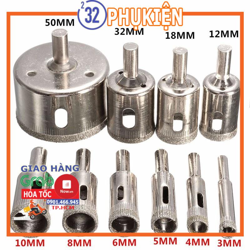 Mũi khoan kính phi 6 - 60mm phukien232