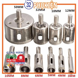 Mũi khoan kính phi 6 - 60mm phukien232