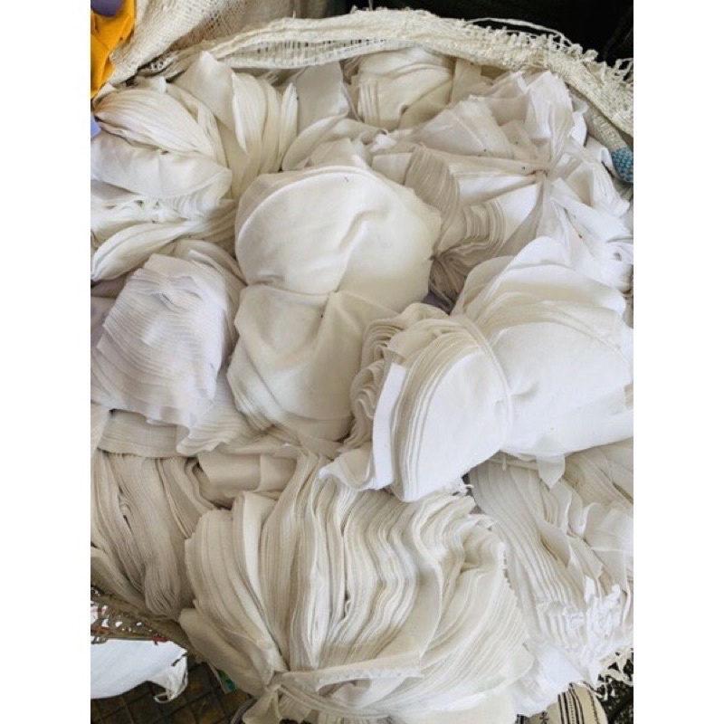 Giẻ lau trắng   cotton 100% thấm hút tốt