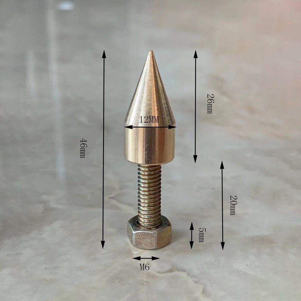 Hifi Audio M6 M8 M10 Loa Spikes Khuếch Đại Giá Đứng Chân Miếng Lót Đồng Âm Thanh Chân Máy Cách Ly Móng Tay Đứng Đỉnh Giảm Chấn