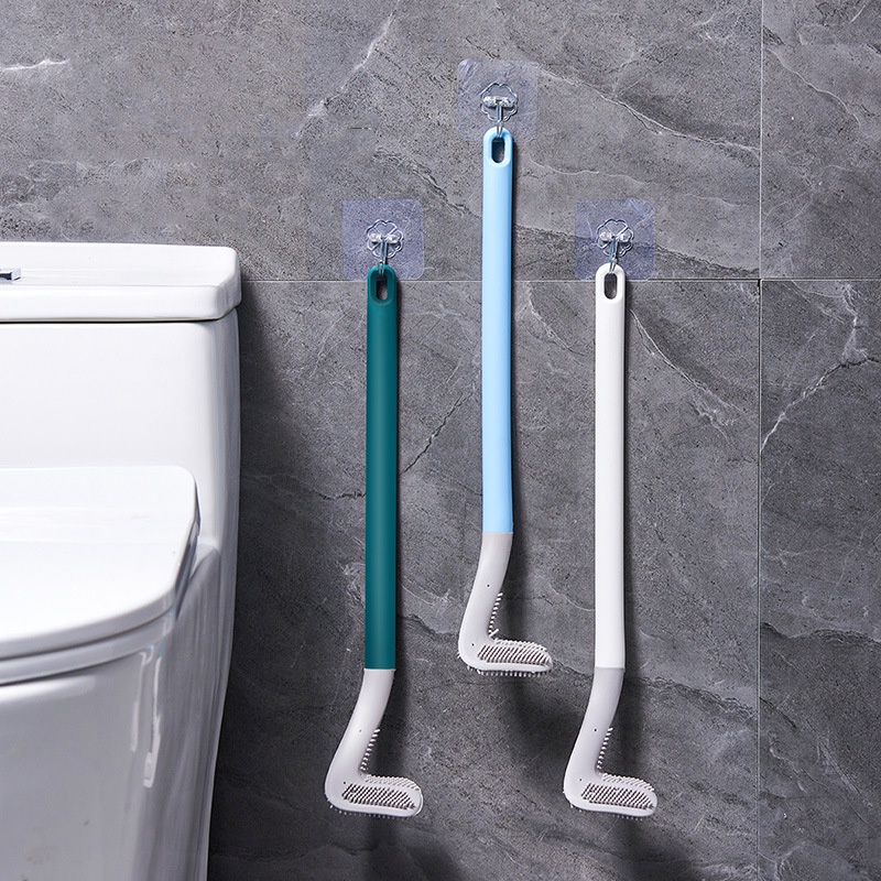 CHỔI CỌ TOILET thông minh SILICON cọ chà vệ sinh MẪU MỚI sạch mọi ngóc ngách bồn cầu, nhà tắm - KÈM MÓC DÁN 88327