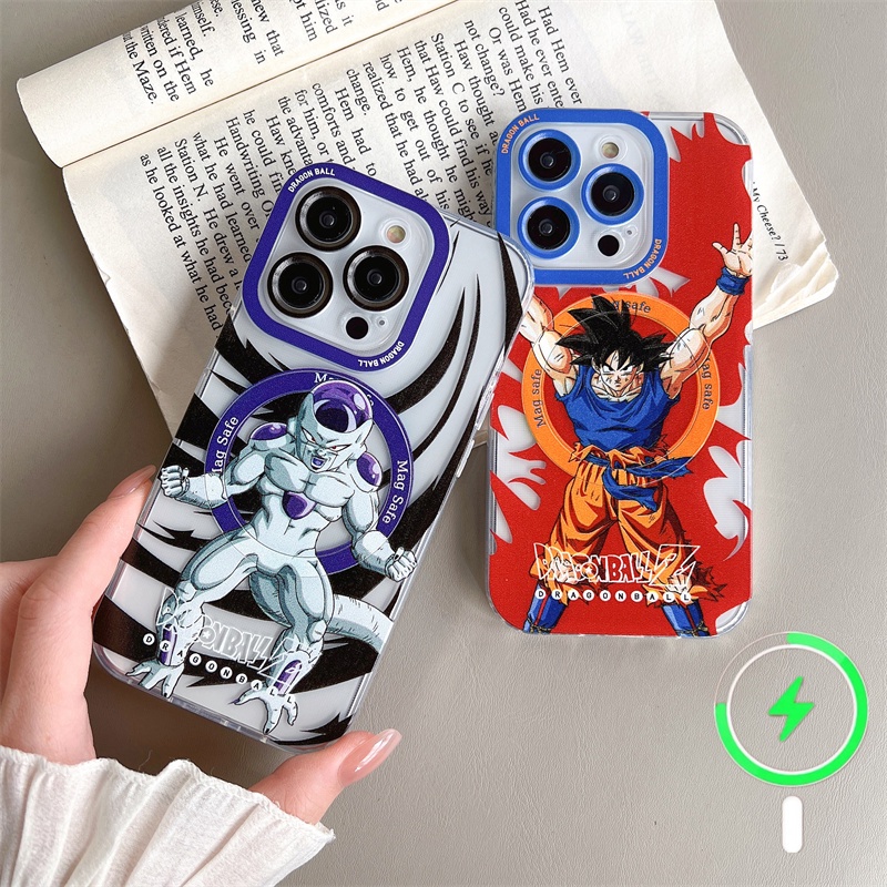 Ốp Điện Thoại iPhone 14 13 12 11 Pro max case ốp lưng điện thoại i phone 14 promax Trong Suốt Từ Tính In Hoạt Hình Dragon Ball Cho ip 14 prm plus 13 12 11 pro max