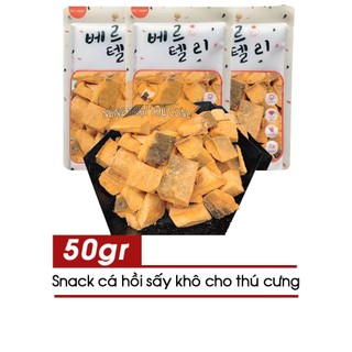 Thức ăn mèo cá hồi sấy khô