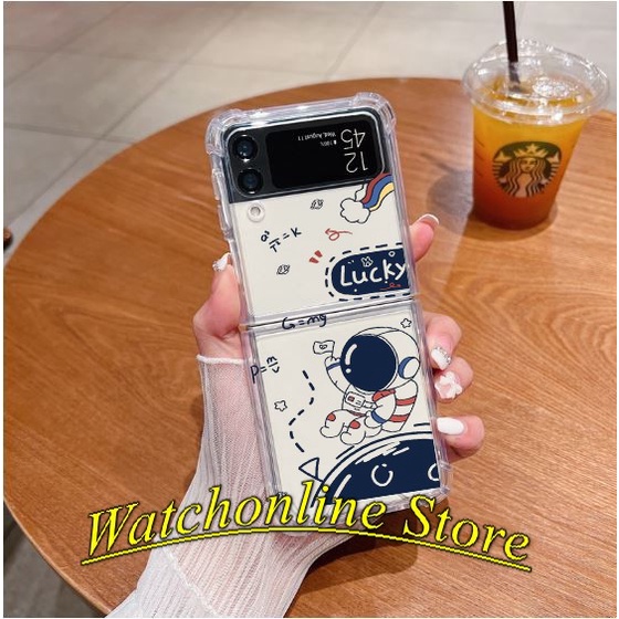 Ốp lưng chống va đập in Q 2 cho Samsung Galaxy Z Flip4 5G / Z Flip 4 / Z Flip3 5G / Z Flip 3