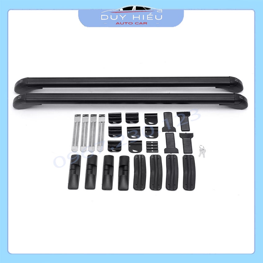 Hai Thanh Giá Nóc Xe Ô Tô Ngang Chở Hàng Cho Xe Morning, Getz, Wigo Chịu Được Tải Trọng 150 Kg