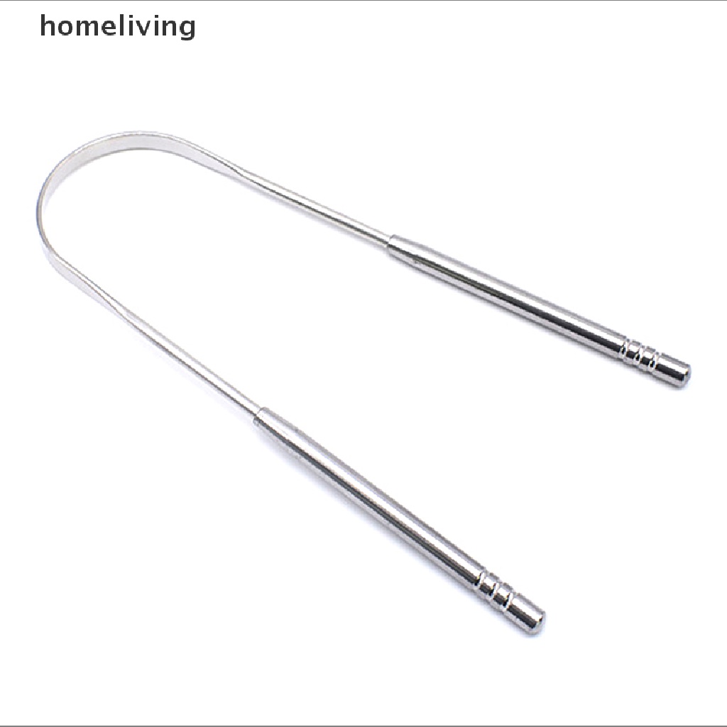 Set 2 Dụng Cụ Nạo Lưỡi Bằng Thép Không Gỉ Vệ Sinh Răng Miệng