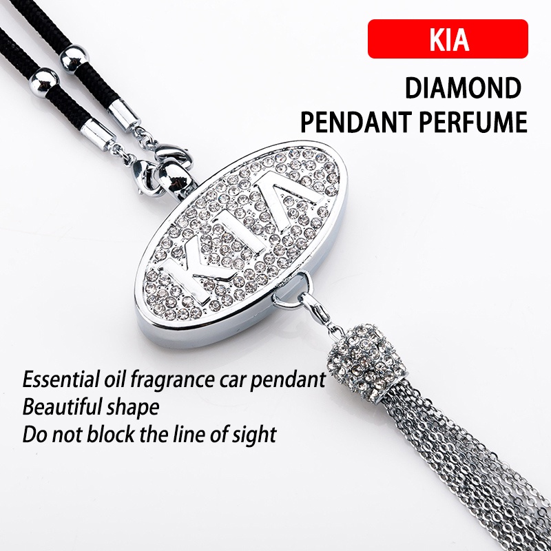 Phụ Kiện Treo Trang Trí Xe Hơi Đính Kim Cương Giả Cao Cấp Dành Cho KIA K5 k3 K2 Sportage Picanto Rio Soren