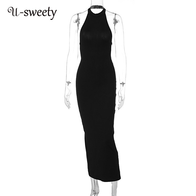 Đầm Maxi Sát Nách Cổ Tròn Màu Sắc Thanh Lịch