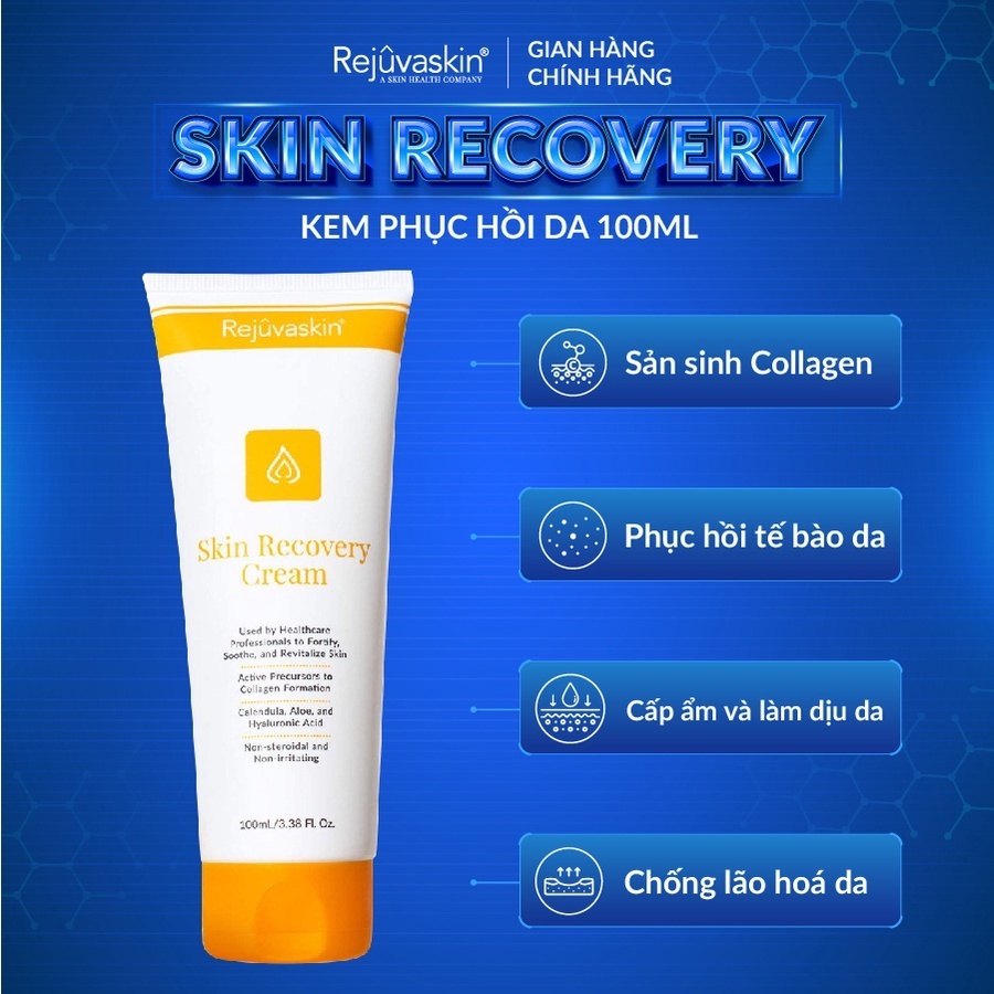 Kem dưỡng ẩm và phục hồi da Rejuvaskin Skin Recovery Cream 100ml - Hẻm Cosmetic