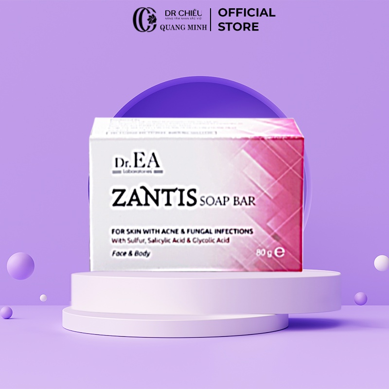 Xà phòng Dr. EA Zantis ngừa mụn lưng, dày sừng nang lông, viêm nang lông 80g