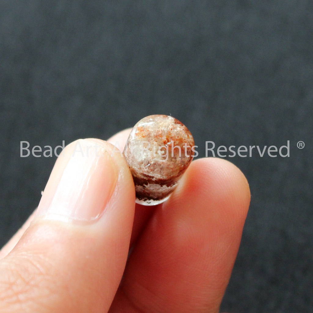 12x9MM Đá T.A Ưu Linh Đa Tầng Tông Nâu Đỏ, Hoả, Thổ, Phối Vòng Tay Phong Thuỷ, Chuỗi Hạt, Trang Sức - Bead Art
