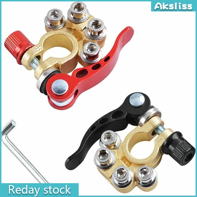 Kẹp Gắn Bình Ắc Quy Xe Hơi / Xe Tải Rvs Bằng Đồng Thau Tháo Lắp Nhanh Tiện Dụng