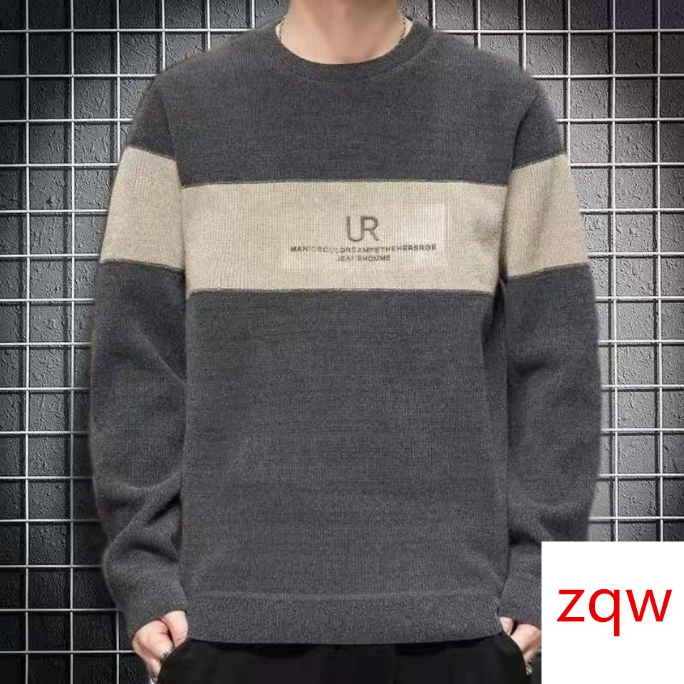 Áo Sweater Dệt Kim Dày Giữ Ấm Mùa Đông Phong Cách Hàn Quốc Mới Cho Nam