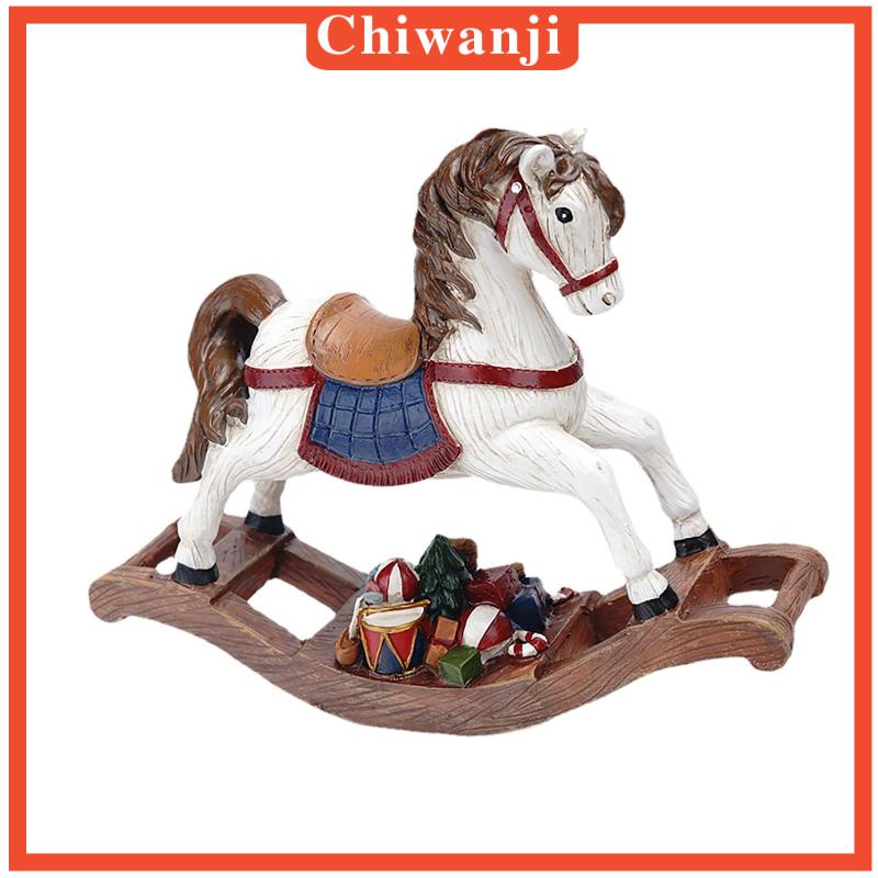 Mô Hình Ngựa Bập Bênh Bằng Nhựa Resin Phong Cách Bắc Âu Trang Trí Phòng Khách
