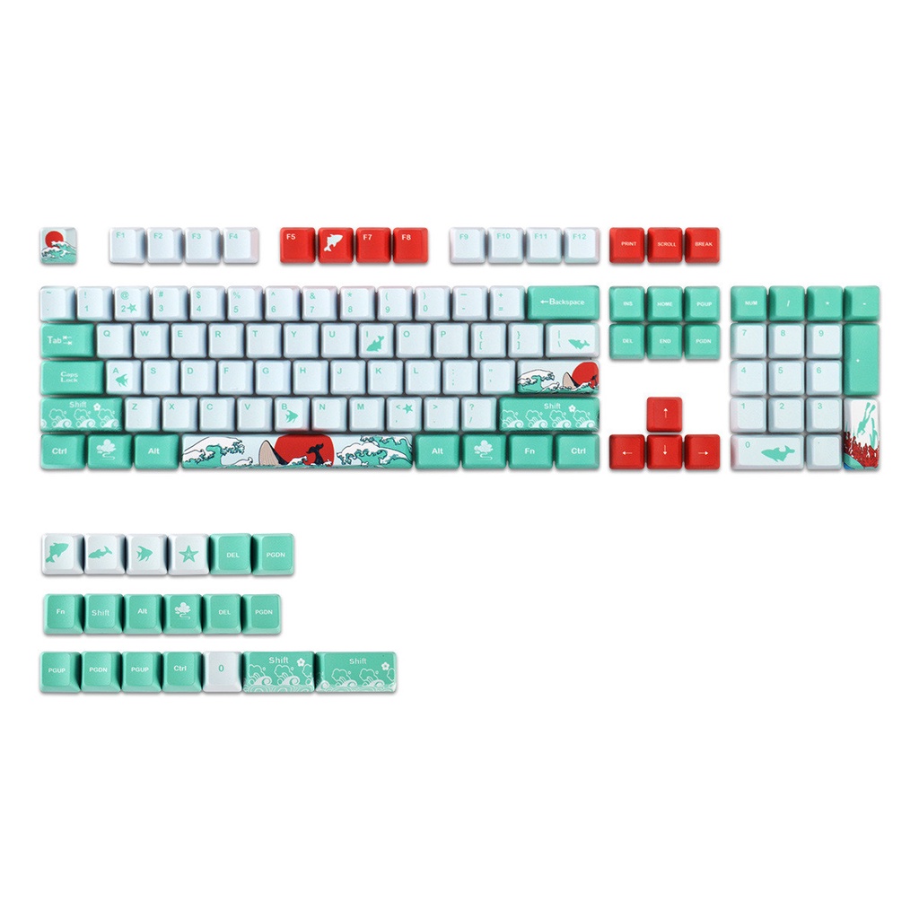 Set Keycap PBT OEM Profile Double Shot Dành Cho Bàn Phím Cơ