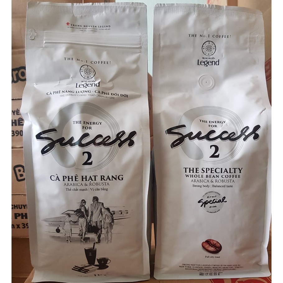 Cà phê hạt rang xay Trung Nguyên Legend Success 1 / Success 2 - túi 1 kg