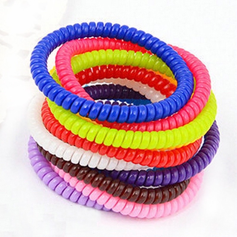 sỉ 10 thun cột tóc lò xo cỡ nhỏ