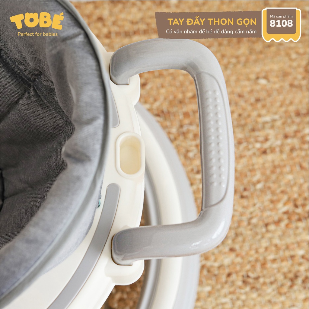 Xe tròn tập đi cho bé xe tập đi dubie hãng Tobe dành cho bé từ 7 tháng xe tập đi đa năng kèm khay ăn dặm cho bé