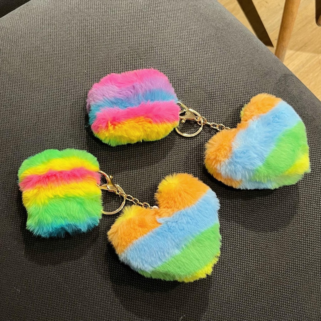 Vỏ Bảo Vệ Hộp Sạc Tai Nghe AirPods 1 2 3 Pro2 2022 Kết Nối Bluetooth Không Dây Chất Liệu Tpu Mềm Chống Trầy Xước Hình Trái Tim Màu Cầu Vồng