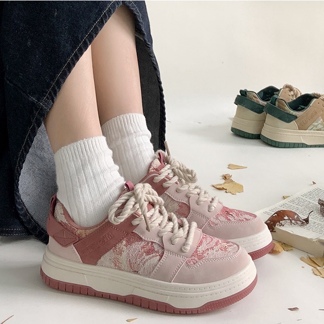 Mistery GiàY Thể Thao Nữ Mẫu Tranh Sơn Dầu Dễ Thương MIS-647