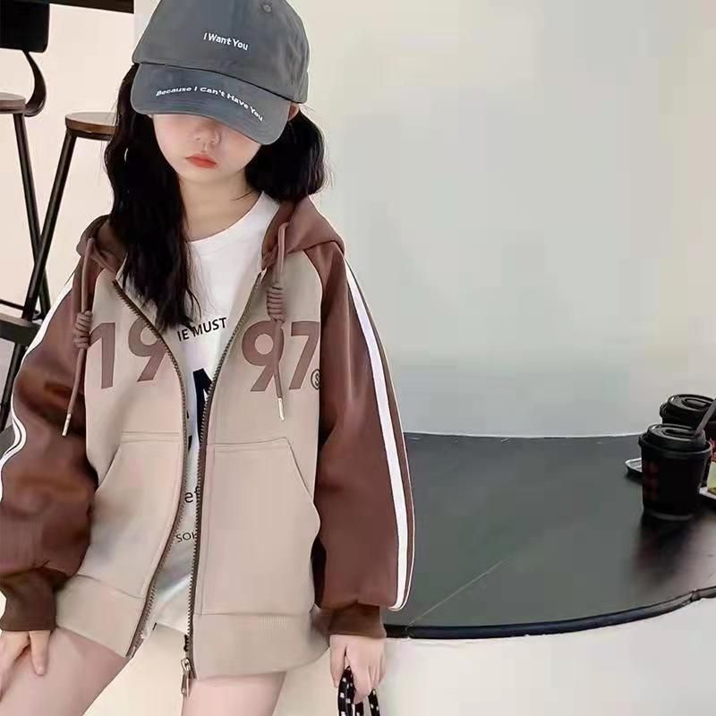 Áo Khoác Cardigan Mỏng Có Mũ Trùm Thời Trang Thu Đông Hàn Quốc 2022 Cho Bé Gái