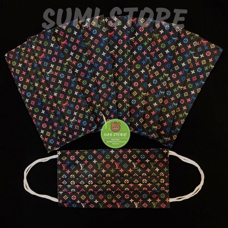 Khẩu trang vip người lớn in hoạ tiết Mashi Maro