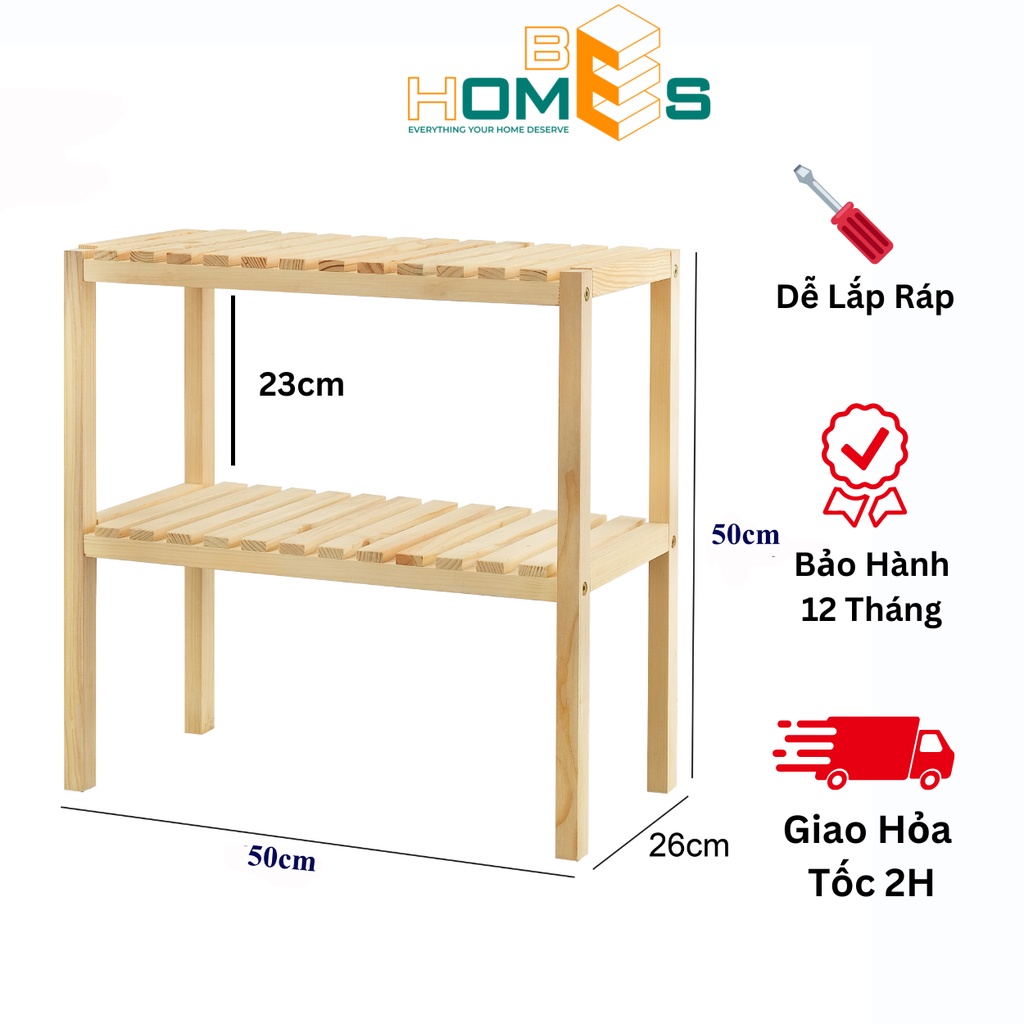 Kệ giày Behomes 2 tầng 50cm