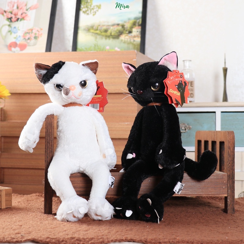 Gấu Bông Mèo Đen Gắt Gỏng Loại Lớn, Búp Bê Thú Nhồi Bông Soratch Quà Sinh Nhật 40cm 60cm MIRA-GB28019