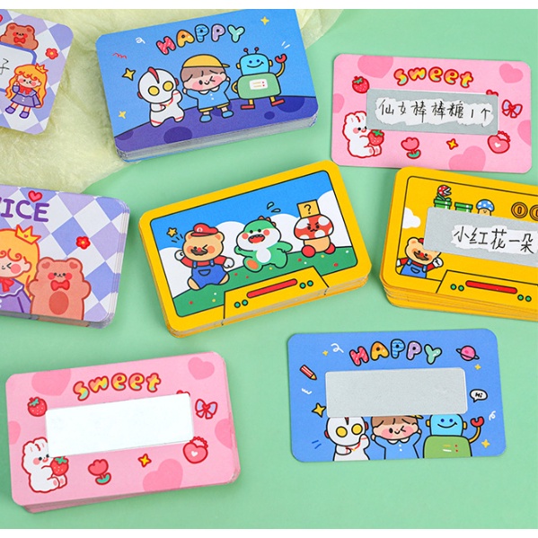 Set 20 thẻ cào may mắn - lucky card tự tạo rất thú vị